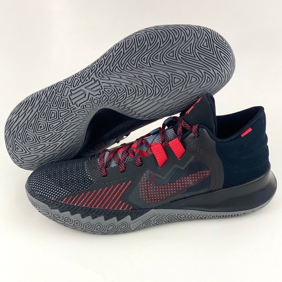 Nike Flytrap 5 Bred Men's Basketball Shoes Sneakers Black Red CZ4100 003 - Picture 3 of 11